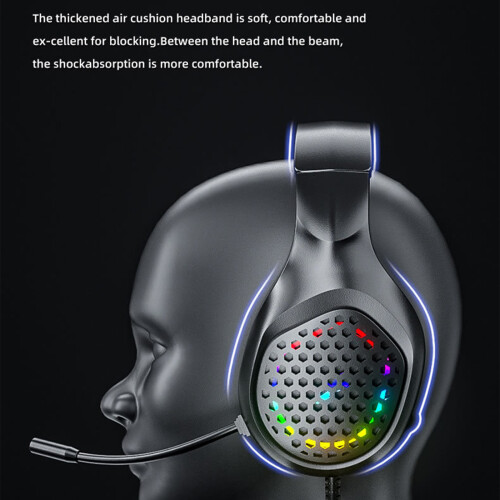Gaming Headphone with Noise Canceling Microphone Surround-Blue 2