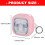 Security Transparents Sleeve Silicone Earbud Protective-Black 5