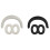 Earpads Ear Cushion and Headband Mat Replace for Inspire-White 2