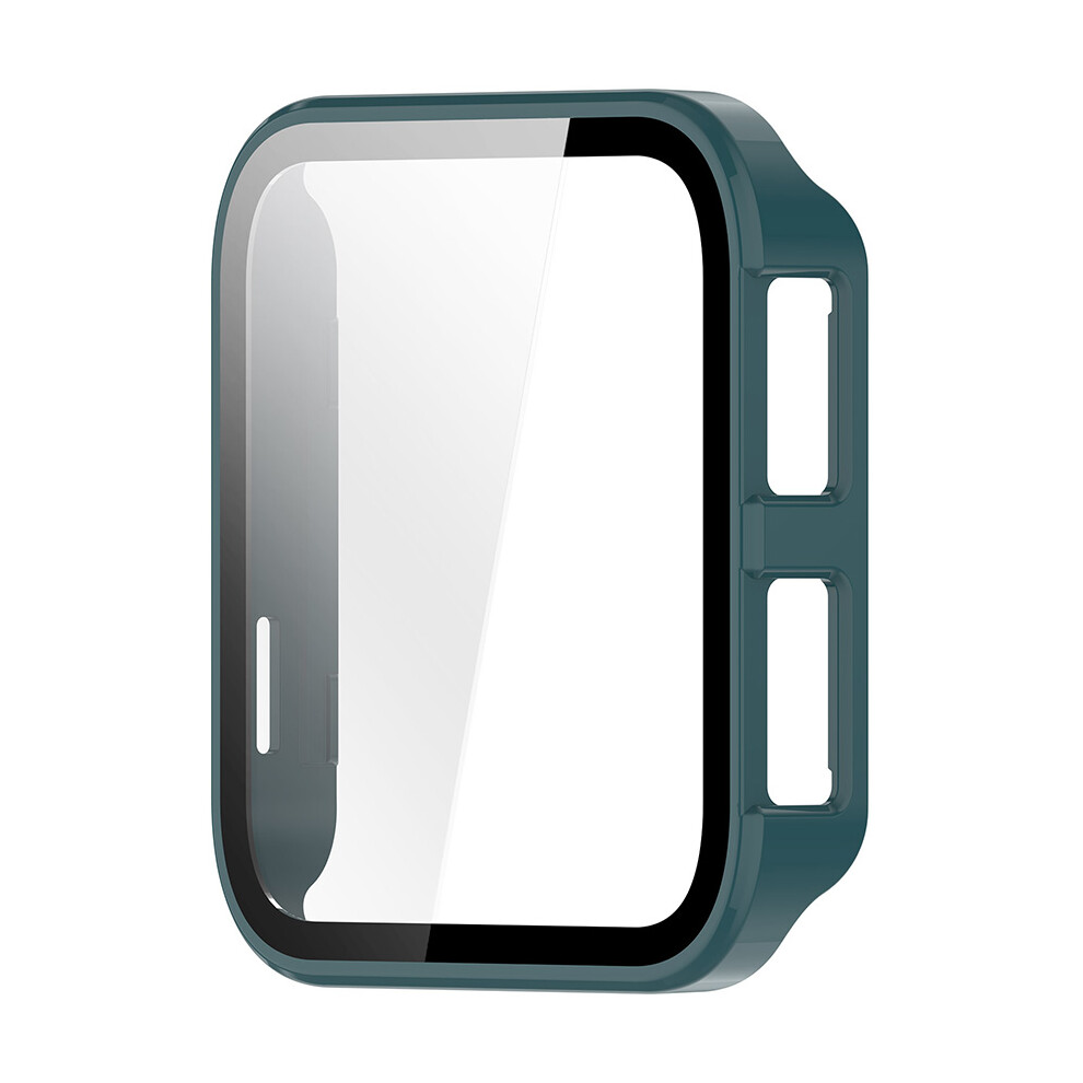 (Pine Needle ) All In One Protective Case Full Coverage Tempered Glass Film Integrated For Garmin Venu X1 Green 688249444757