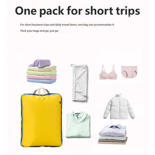 Space Saving Travel Use Compressions Sacks Perfect for-White L 1