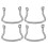 Conjunto de 4 Alças de Aço Inoxidável para Panelas 1