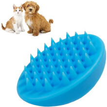 Escova de banho para cães essencial para o cuidado do seu pet, com ação suave de remoção de pelos soltos. Ideal para diversos animais e