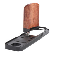 X100VI/X100V L-Form-Griffhalterung schwarz mit QR-Platte