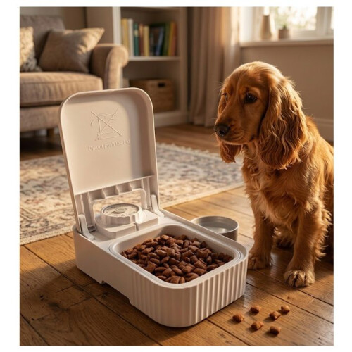 Distribuidor de comida automático programable - EDEN - Dozer - 1 comida/día - Temporizador 48h - Elemento refrigerante