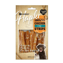Golosinas para perro - EDEN - Tiras de pollo y bacalao 85 g - Sabrosas - Tiernas - Recompensa