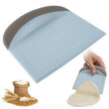 Raspador de massa de plástico com borda de silicone 4,72 x 4,06 x 0,55
