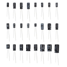 Sada hliníkových elektrolytických kondenzátorů 0,1–1000 µF 10–50 V