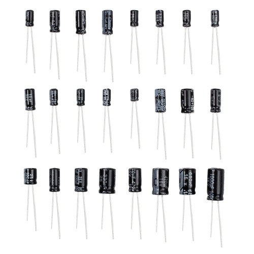 Aluminium-Elektrolytkondensator-Kit 0,1–1000µF 10–50V