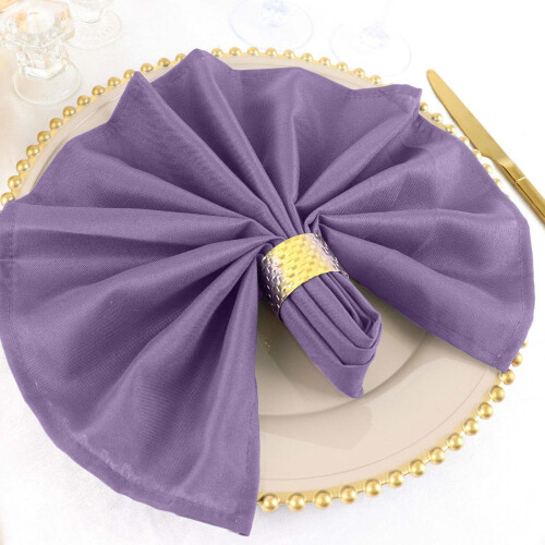 BalsaCircle Polyesterové ubrousky Violet Amethyst5Pack