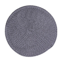Sets de table ronds tissés en coton ramie de 18 cm