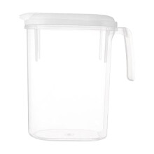Pichet en plastique sans BPA de 1,8 L avec couvercle et poignée