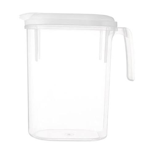 Brocca in plastica da 1,8 litri senza BPA con coperchio e manico.