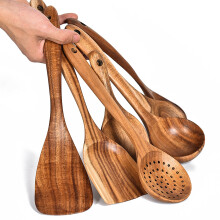 Cuillère à riz en bois, 18 cm, naturelle et écologique
