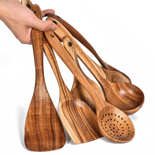 Drewniana łyżka do ryżu, 18 cm