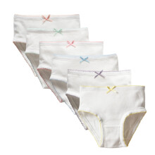 Biologisch katoenen slipjes voor meisjes, 6 stuks