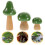 Mini-Pilzornamente aus Holz, 3er-Set 1