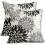 Svarta & grå blommiga örngott 45x45 cm, 2-pack 1
