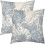 Conjunto de 2 capas de almofada vintage com estampa floral, 40x40cm (16x16 polegadas). 1