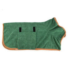 Robe de secagem versátil para cães, em microfibra superabsorvente e de secagem rápida, ideal para proteção contra poeira e umidade. Feito em