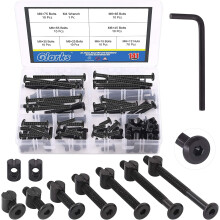 Kit de tornillos de cabeza hexagonal M6 y tuercas cilíndricas – 141 piezas
