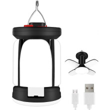 Wiederaufladbare Campinglampe, Campinglampe 6 Leuchtmodi, 60 superhelle LEDs, über 10 Stunden Akkulaufzeit