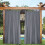 Cortinas para pátio externo 52x84 polegadas com fecho de pressão à prova d'água 1