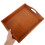 Bandeja retangular de madeira para servir, 32 x 25,8 x 3 cm 3