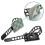 Black Adjustable Cable Holder, 100 Cable Clips Adjustable Cable Ties, 3M Self-Adhesive Cable Clips Cable Clamps 1