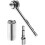 Universal socket wrench set - compatible with 7-19 mm nuts - with 3/8 reversible ratchet and power tool adapter 1