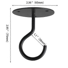 Crochets de plafond robustes à fixation murale, lot de 4 crochets compatibles avec les plantes suspendues