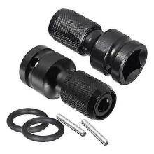 Socket Adapter 1/2" Square to 1/4" Hex Hex Ratchet Socket Wrench Quick Release Collet Converter compatible with Impact Ratchet Wrench and Po