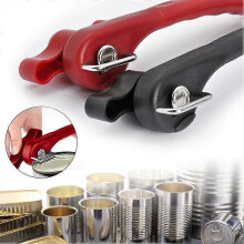 2 pieces manual safety can opener, non-slip ergonomic design, smooth side cuts, professional stainless steel can opener, no contact with food