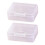 2pcs Small Clear Plastic Storage Containers Portable Plastic Beads Storage Solution With Edges compatible with Everyday Use 1