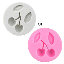 Siliconen mal met kersenbladeren, geschikt voor fondant, chocolade, taart en suikerdecoratie.