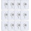 12-Pack No-Drill Picture Hooks - 5.5cm Transparent Removable 1