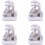 4-Pack No-Drill Curtain Hooks - Self-Adhesive Rod Brackets 1