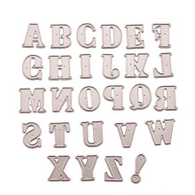 Alphabet-Metallstanzformen, Schablone, DIY-Scrapbooking-Album, Stempel, Papierkarte, Prägung, Silber