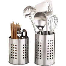 Set mit 2 rostbeständigen Küchenutensilienhaltern aus Edelstahl, kompatibel mit Schubladen und Arbeitsplatten