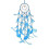 LED Dream Catcher Night Light - Handmade Feather Wall Hanging (Blue) 1