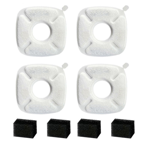 4 Pack Replacement Filters Provide Refreshing Water compatible with Pet Fountain Optimize Your Pet Drinking Routine