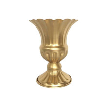 Vintage-Metallvase im Landhausstil, geeignet für frische und getrocknete Blumenarrangements, Tischdekoration, rustikale Wohnaccessoires