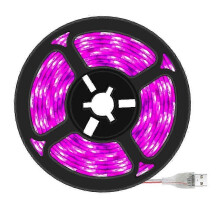 LED Pflanzenlichtleiste, Pflanzenwachstumslampe, Vollspektrum Pflanzenwachstumslampe, USB, wasserdicht (1 Meter)