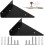 2pcs triangular metal bracket, triangular shelf bracket, floating shelf bracket, triangular fixed bracket with mounting accessories, p 1