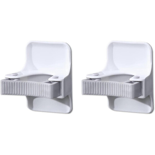 Self-Adhesive Broom Holder - Wall Mount Non-Slip compatible with Home