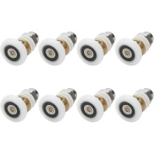 Duschrollen 27 mm, Schiebetürrollen für Duschen, 8 Stück