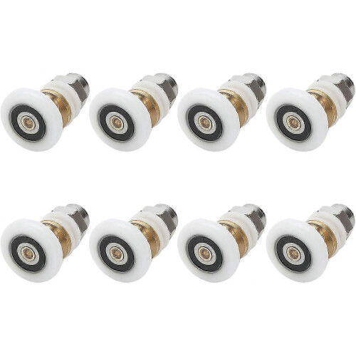 Duschrollen 27 mm, Schiebetürrollen für Duschen, 8 Stück