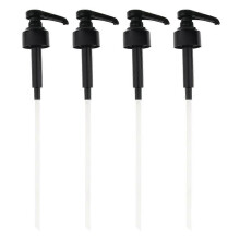 Set of 4 Kitchen Syrup Pump Liquid Dispenser Juice Bottle Pumps Replacement compatible with Regular Mouth Shampoo Bottles Shower Jar