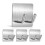 4 sticky hooks, stainless steel double-pointed wall hooks, towel hooks 1