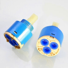 Keramikventileinsatz 35/40 mm Keramikventileinsatz Mischarmatur Innensteuerventil PP Kunststoff blau praktisch (40 mm)